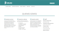 Desktop Screenshot of deleoproducciones.com.ar